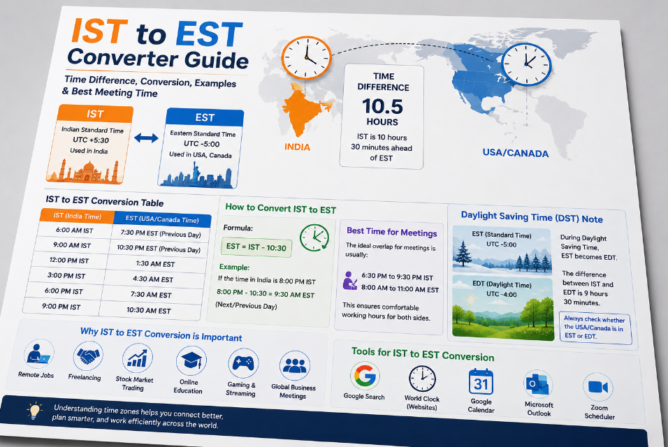 IST to EST Converter Guide